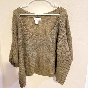 Ces Femme Knit Shirt – Size M/L, Brown (Gently Used, Good Condition)